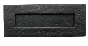 Plain Black Antique Letterplate